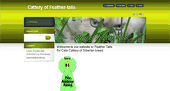 Desktop Screenshot of cattery-of-feather-tails.com