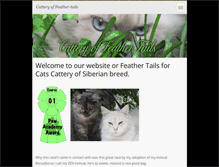 Tablet Screenshot of cattery-of-feather-tails.com